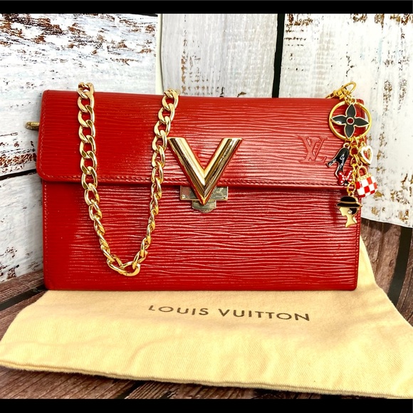 Louis Vuitton Handbags - Louis Vuitton Sara red Epi Wallet Crossbody Custom